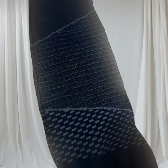 SPANX Blue High-Waisted Moto Leggings with Textured Design - Picture 4 of 4